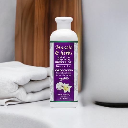 Gel de ducha con aceite de mástic "Beautiful" 300 ml