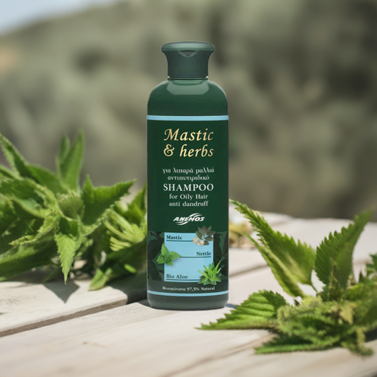 Shampoo with nettle and mastic anti-dandruff