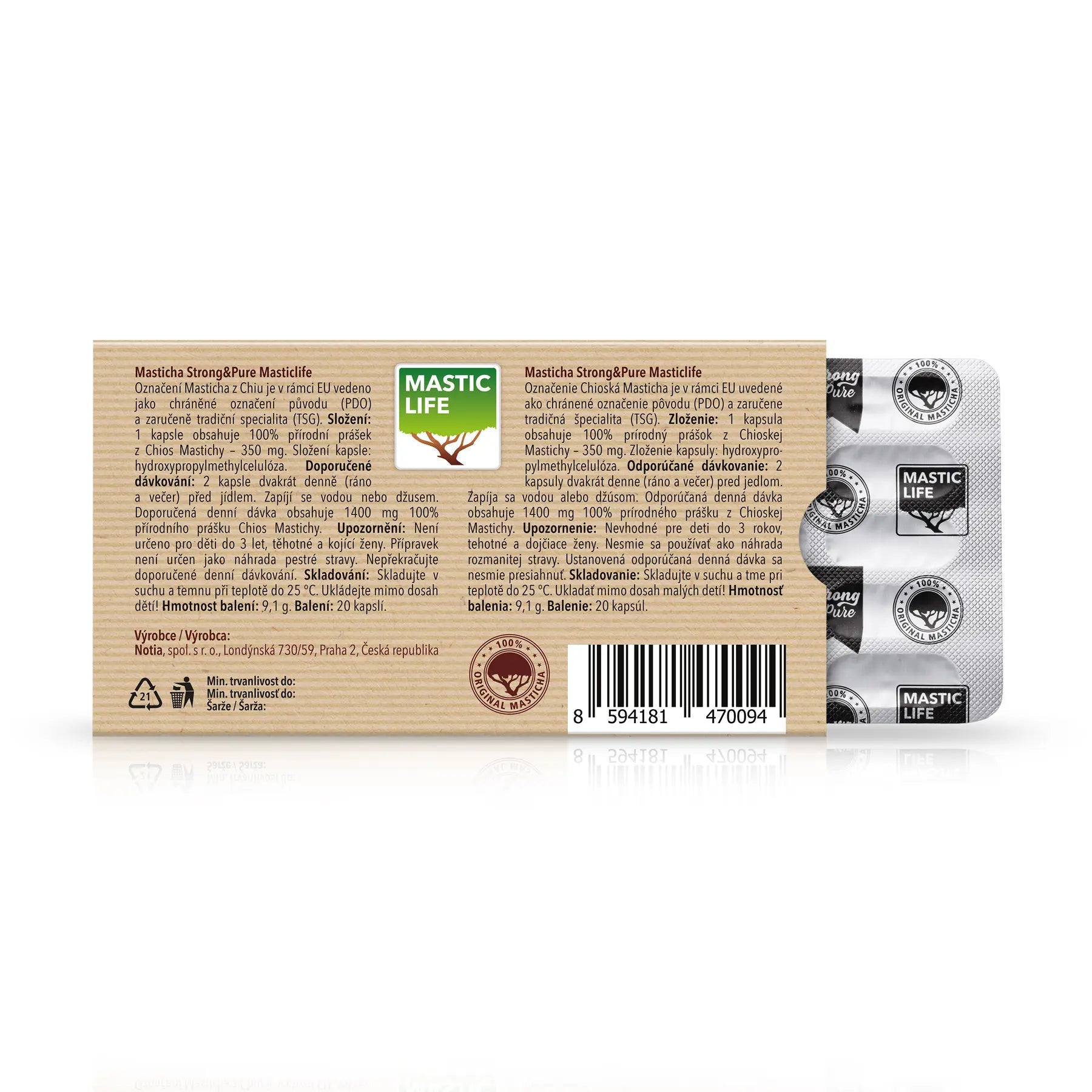 Mastic Strong&Pure Mini Pack (20 Capsules) Masticlife