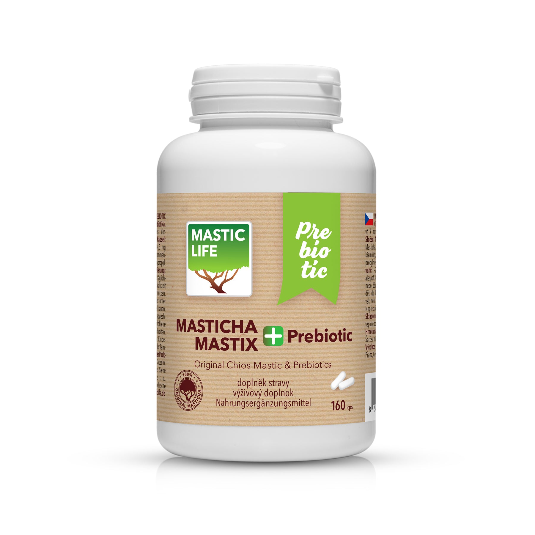 Mastic+ Prebiotic (160 Capsules) Masticlife